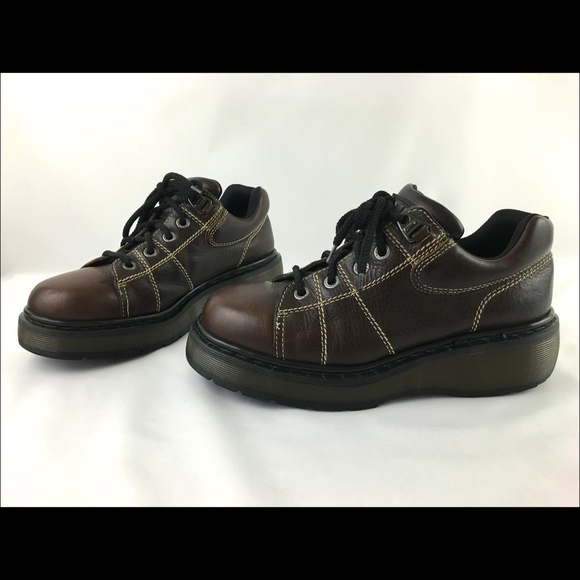 Dr. Martens Shoes - VTG Dr.Martens 5-Hole Brown Leather Ankle Boots